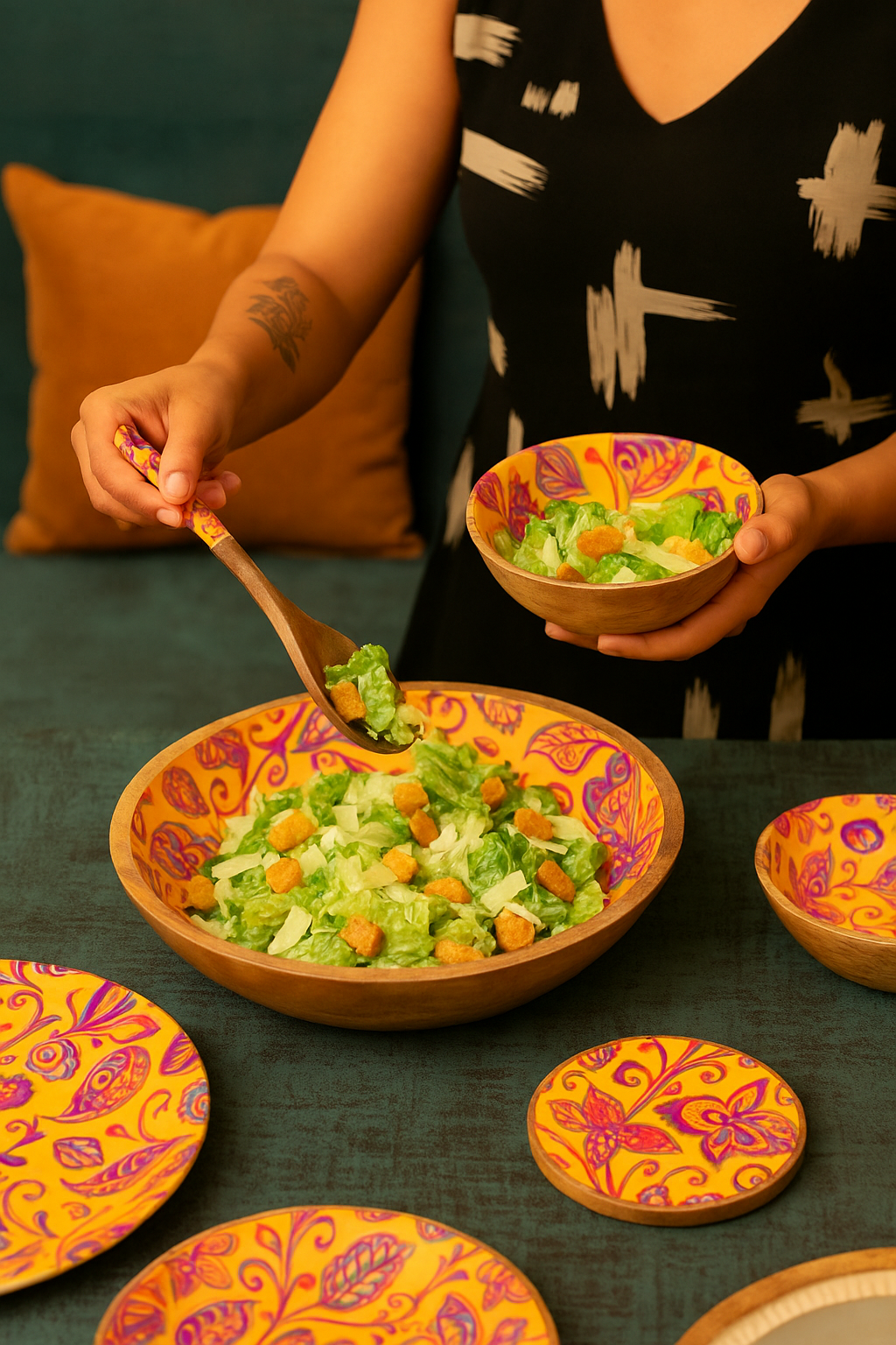 Yellow Mellow - Large Salad Bowl