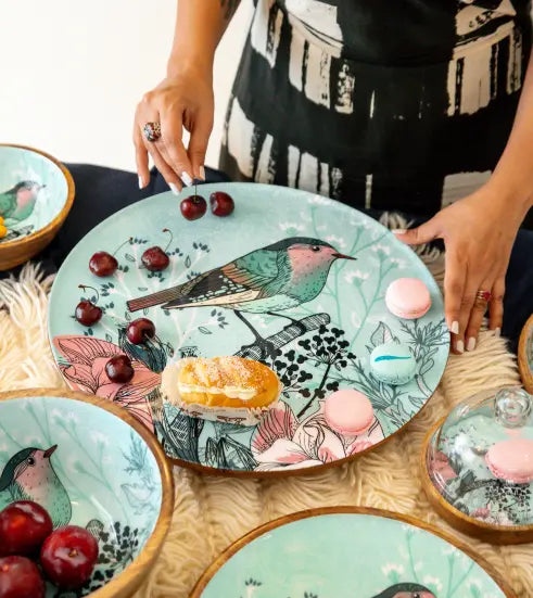 Bird in the Garden - Rotating Platter