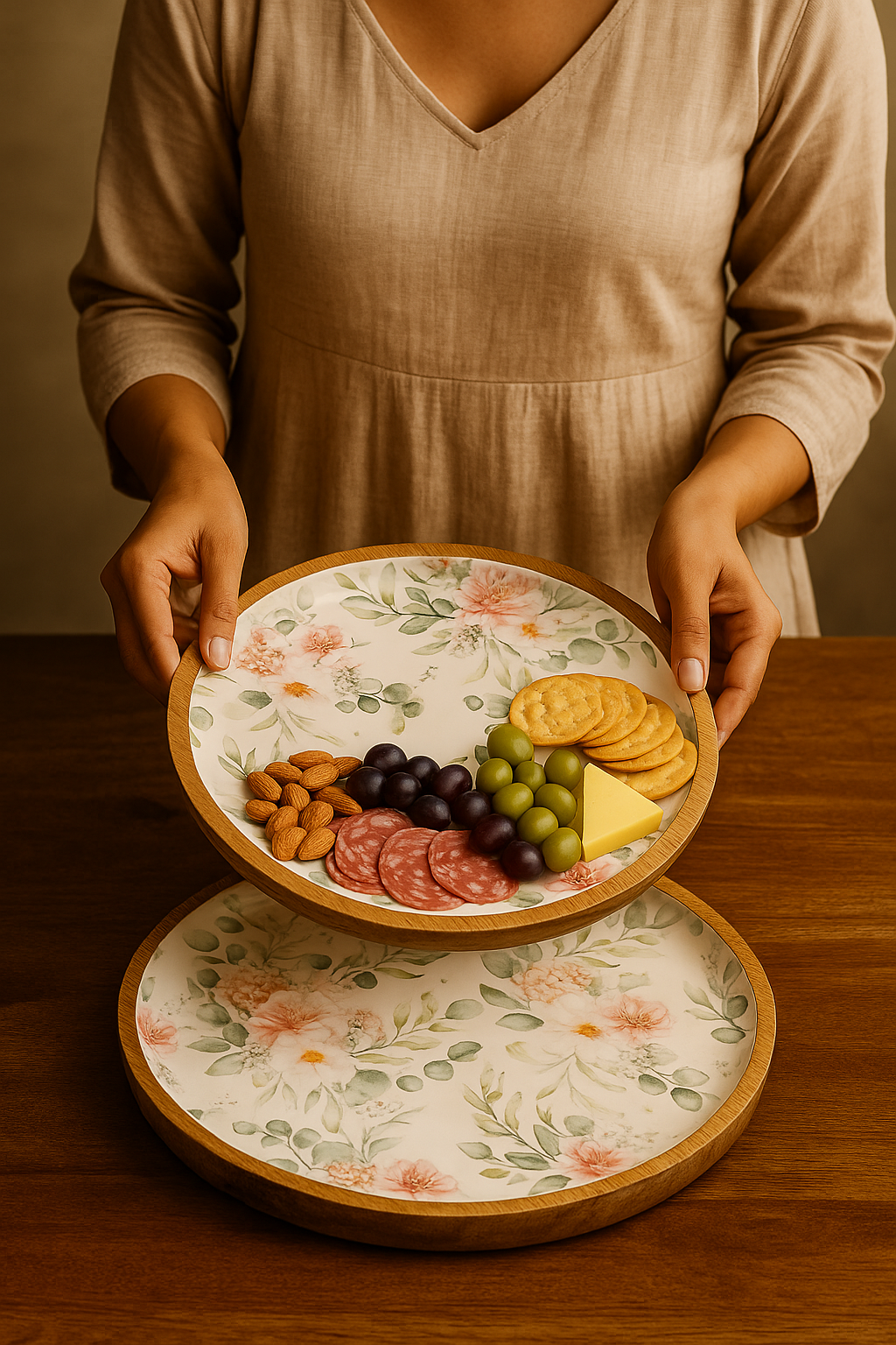 Flower Blossom - Large Platter/Wall Plate