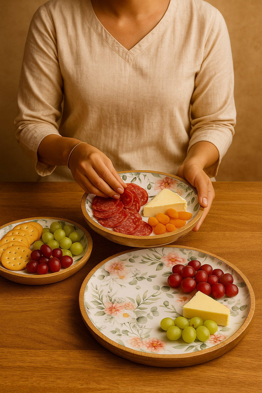 Flower Blossom - Large Platter/Wall Plate