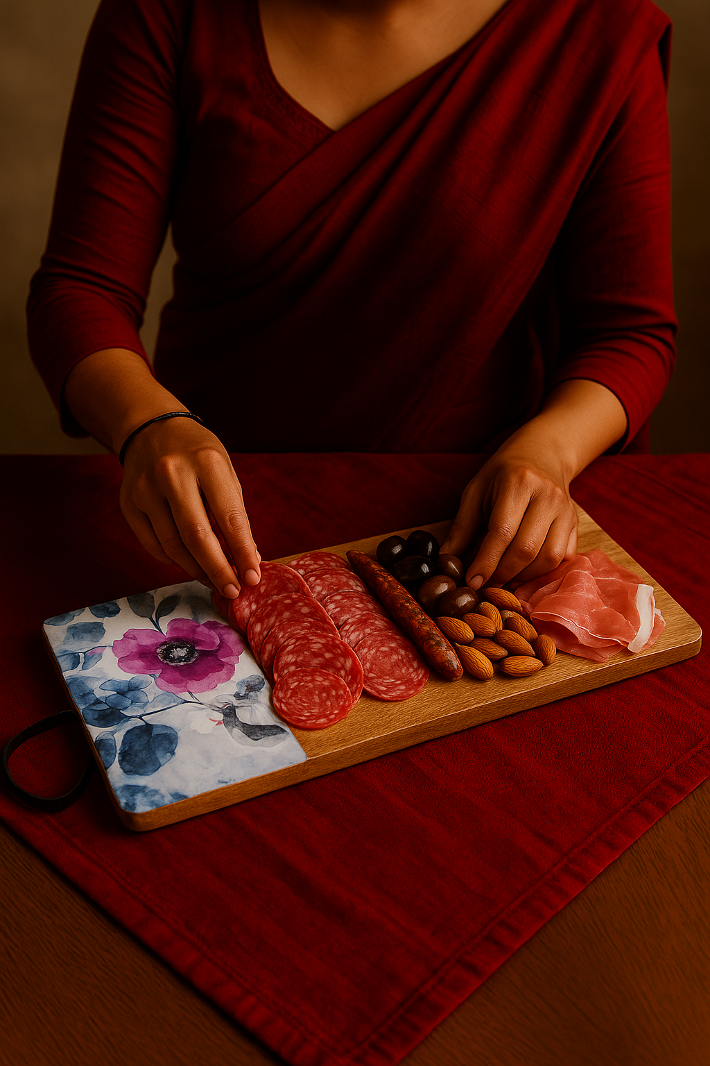 Winter Blossom - Cheese Board Small