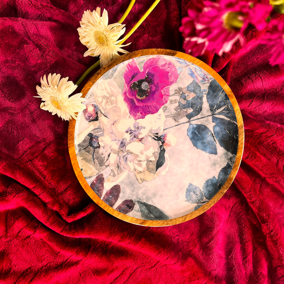 Winter Blossom - Large Platter/Wall Plate