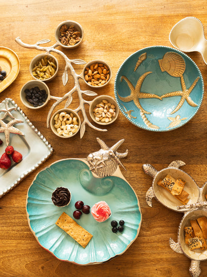 Ocean Blue Scallop Server