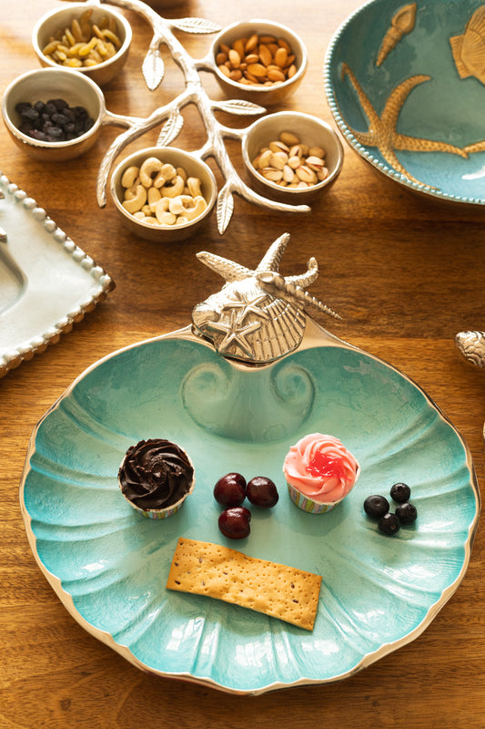 Ocean Blue Scallop Server