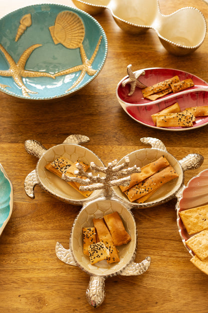 3 Section Turtle Condiment Server