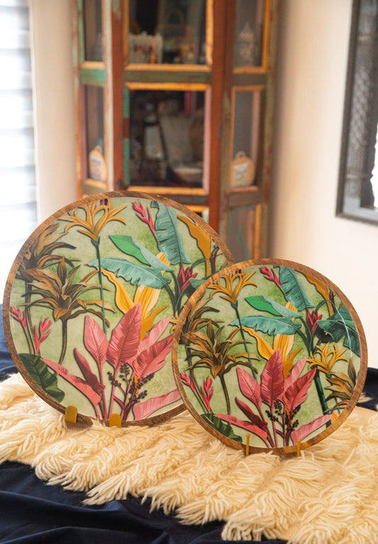 Tropical Garden - Set of 2 Platters