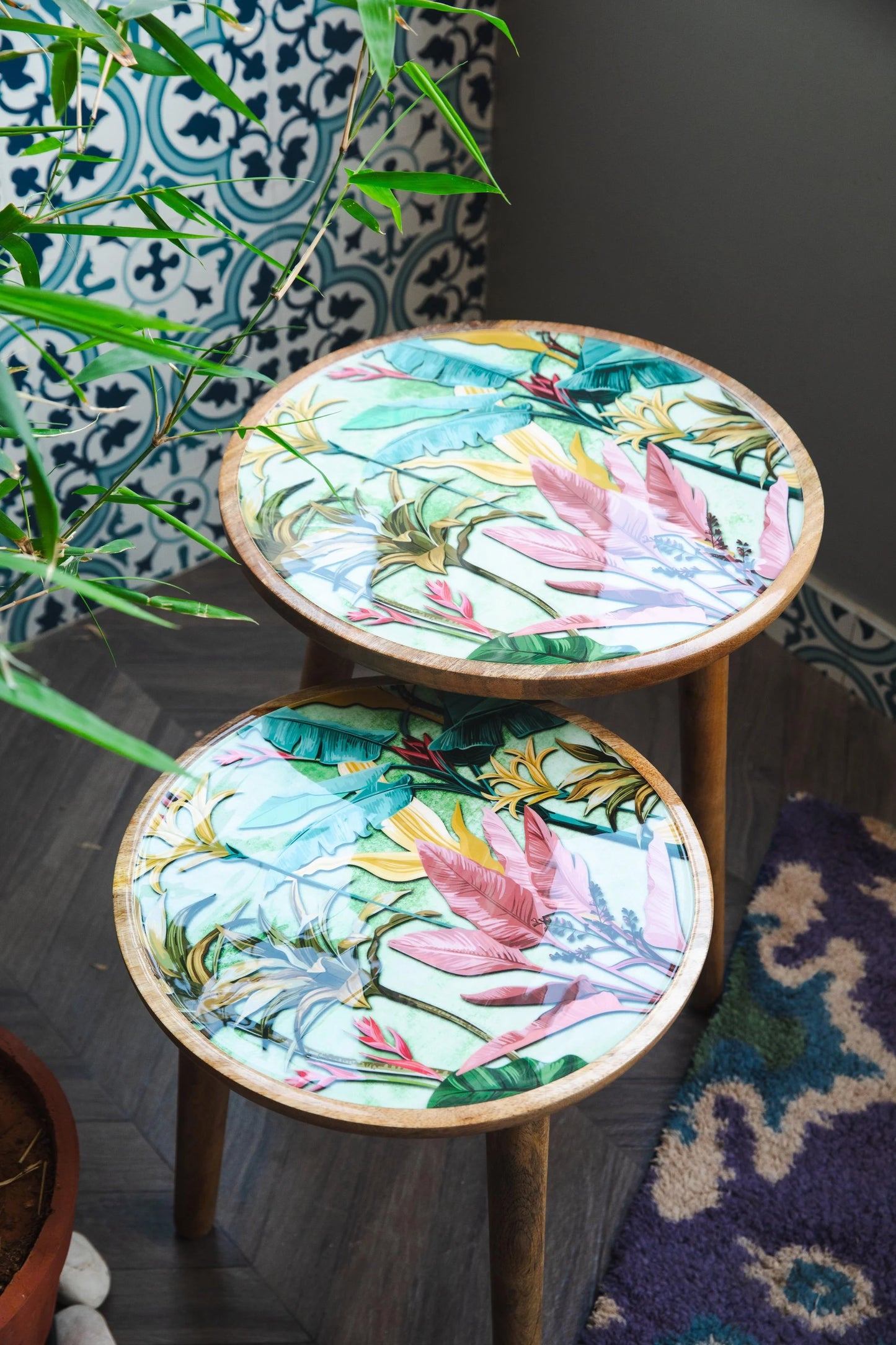 Tropical Garden - Nested Tables