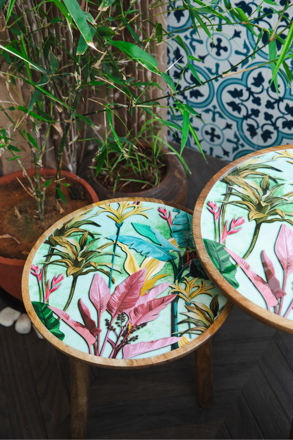 Tropical Garden - Nested Tables