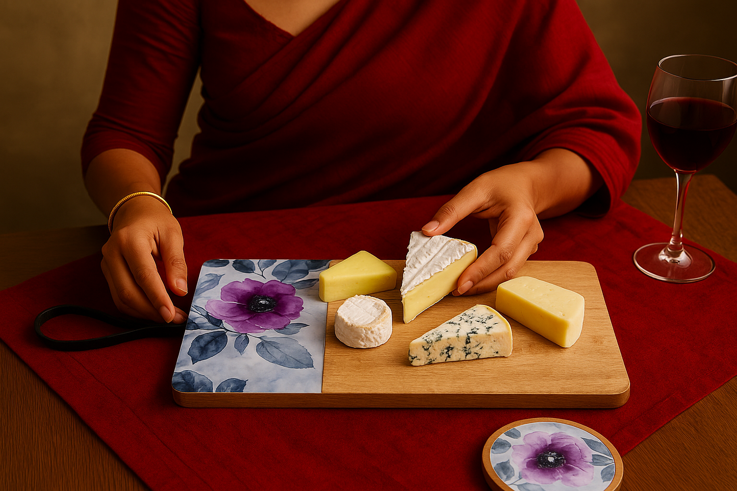 Winter Blossom - Cheese Board Small