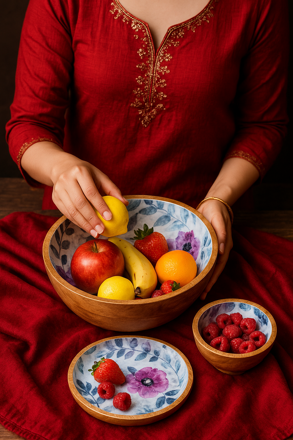 Winter Blossom - Salad/Fruit Bowl