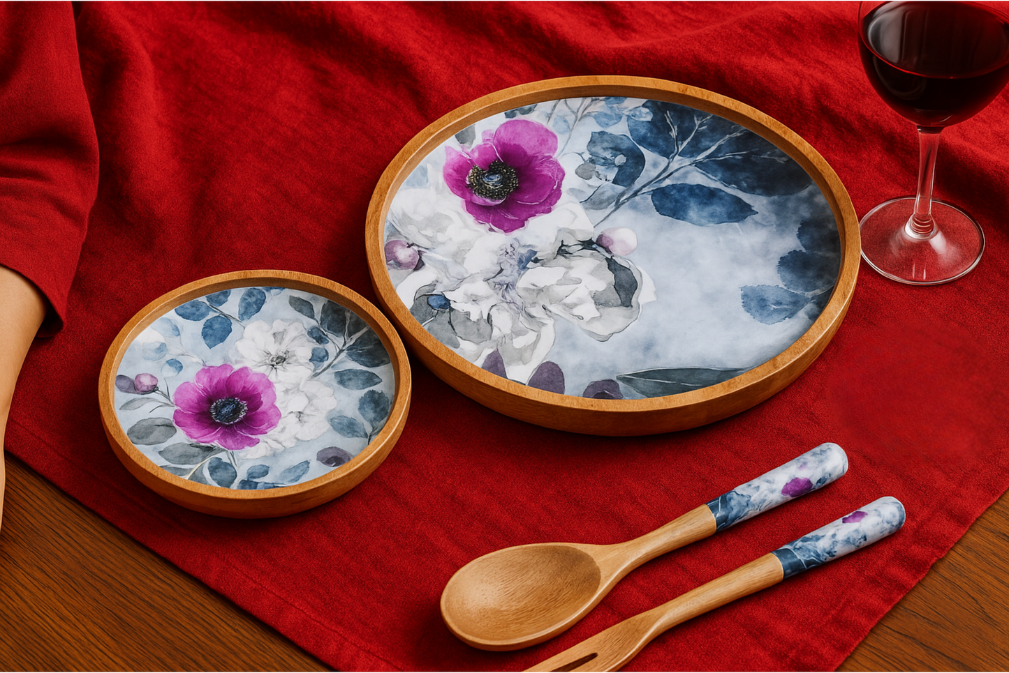 Winter Blossom - Large Platter/Wall Plate
