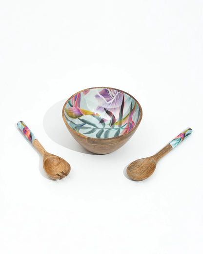 Hawaiin - Medium Bowl & 2 Spoons
