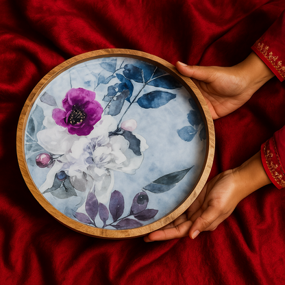 Winter Blossom - Large Platter/Wall Plate