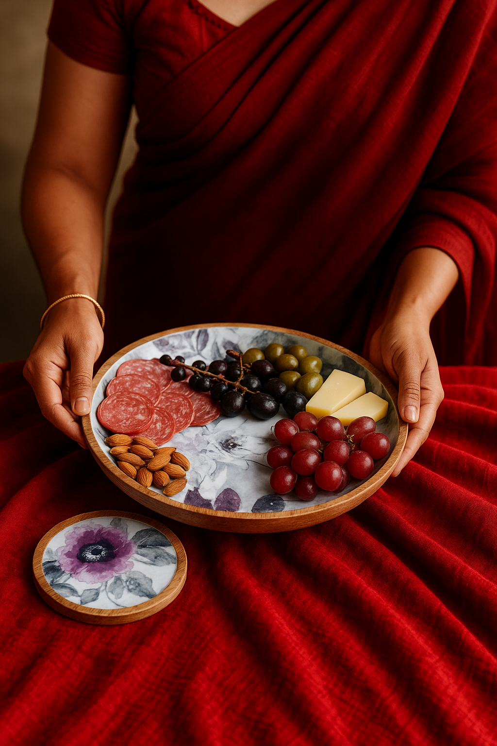 Winter Blossom - Large Platter/Wall Plate