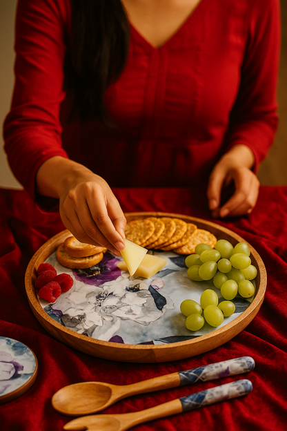 Winter Blossom - Large Platter/Wall Plate
