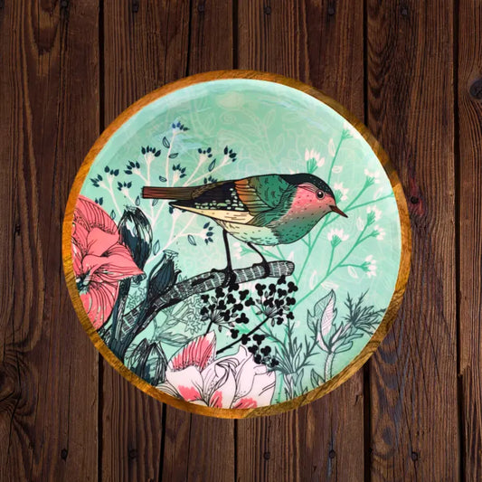 Bird in the Garden - Large Platter/Wall Plate