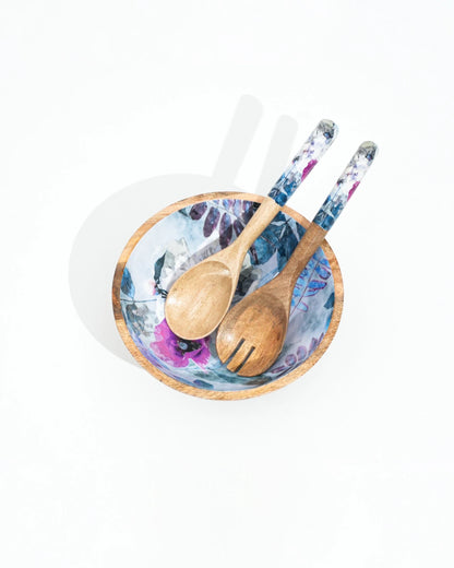 Winter Blossom - Medium Bowl & 2 Spoons