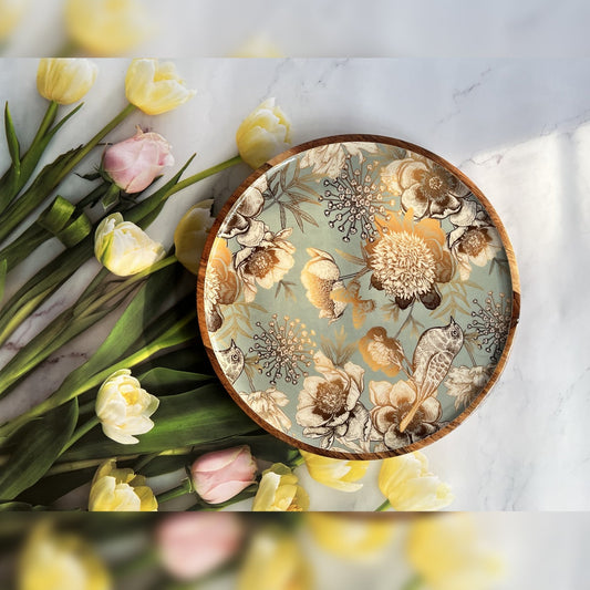 Golden Nightingale - Small Platter for Corporate Gifts