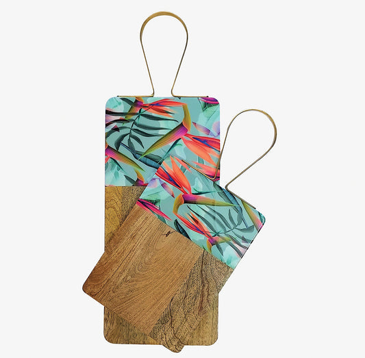 Hawaiian - Set of 2 Cheese Boards ( Big & Small )
