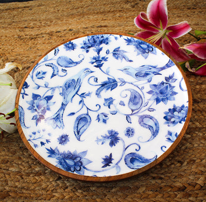 Floral Blue & White - Large Platter