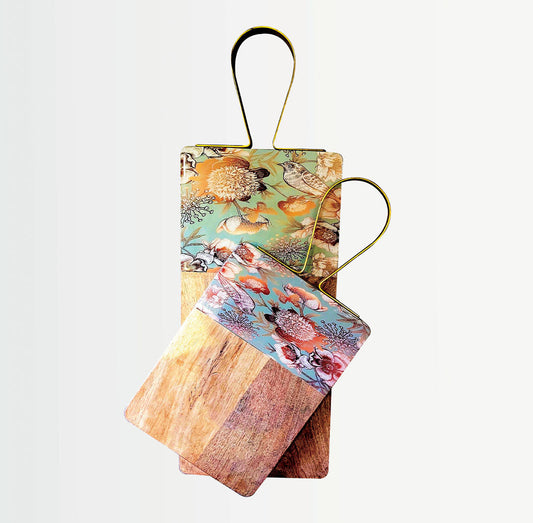 Golden Nightingale - Set of 2 Cheese Boards ( Big & Small )